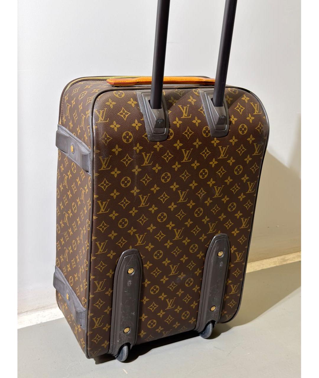 LOUIS VUITTON Коричневый чемодан, фото 3