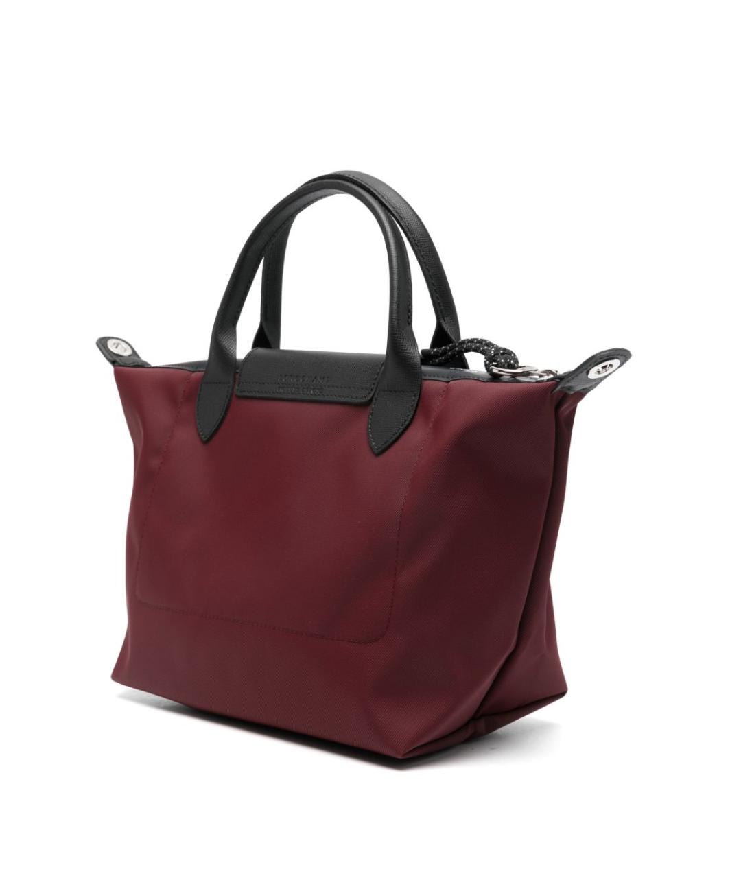 LONGCHAMP Бордовая синтетическая сумка тоут, фото 5