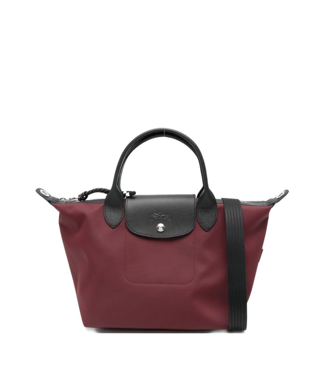 LONGCHAMP Бордовая синтетическая сумка тоут, фото 1