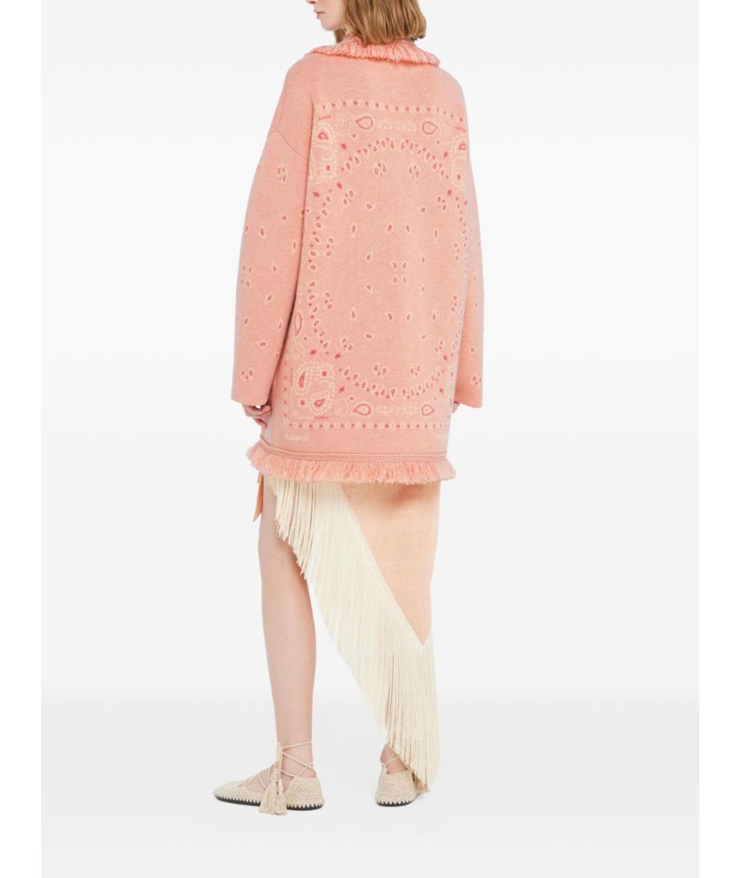 ALANUI Розовый шерстяной кардиган, фото 4