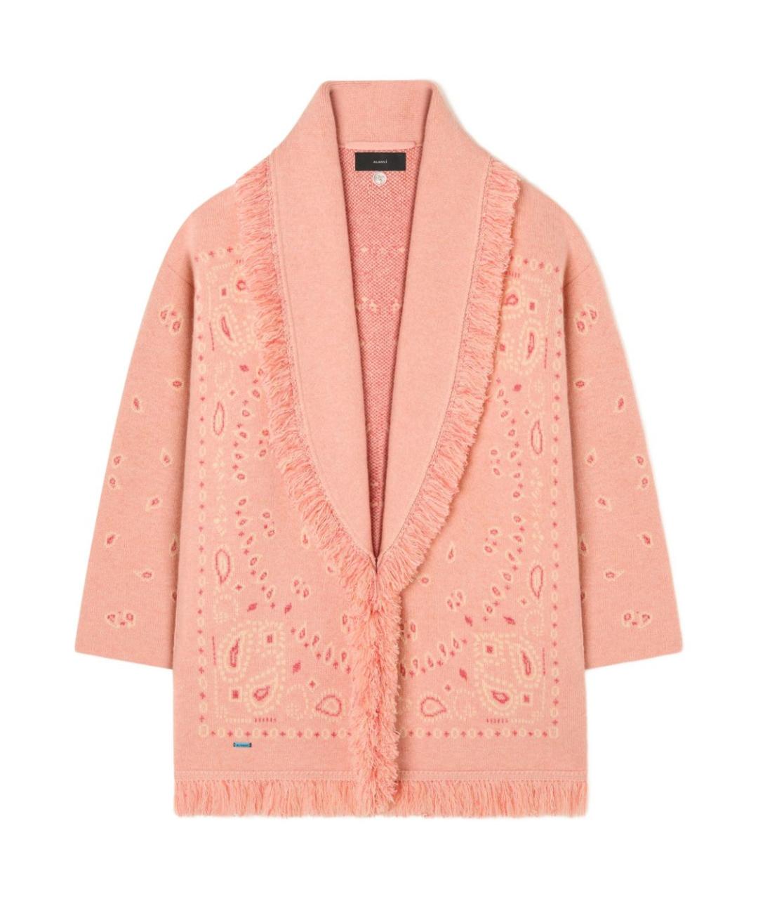 ALANUI Розовый шерстяной кардиган, фото 1