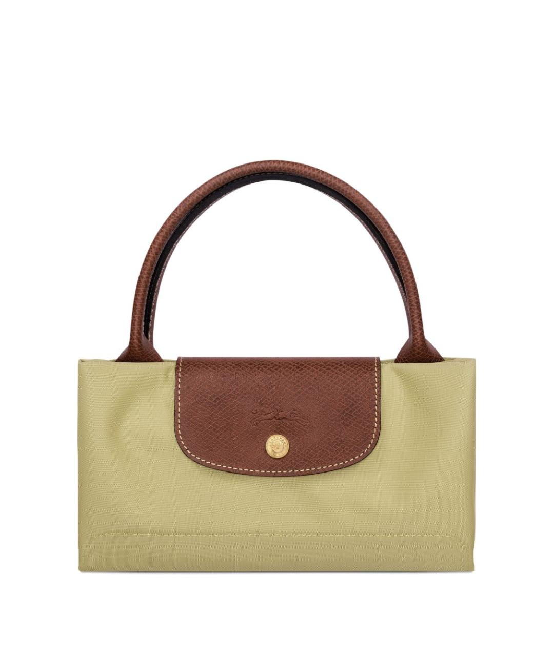 LONGCHAMP Зеленая синтетическая сумка тоут, фото 3