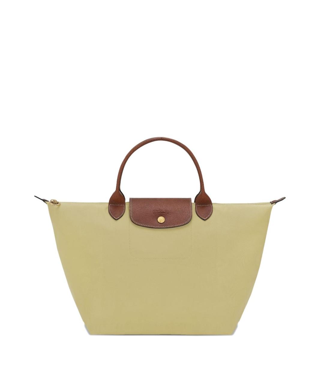 LONGCHAMP Зеленая синтетическая сумка тоут, фото 1