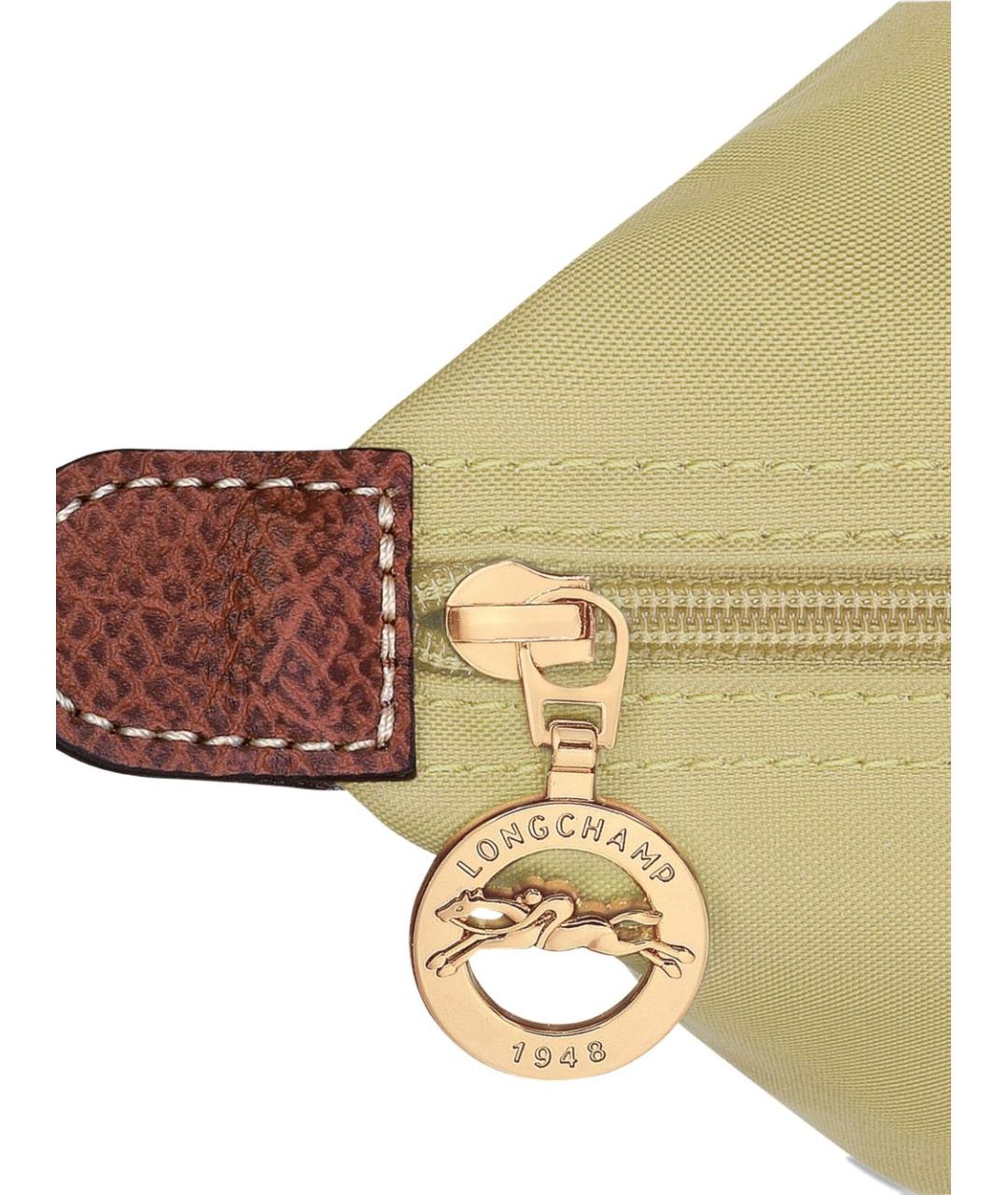 LONGCHAMP Зеленая синтетическая сумка тоут, фото 2