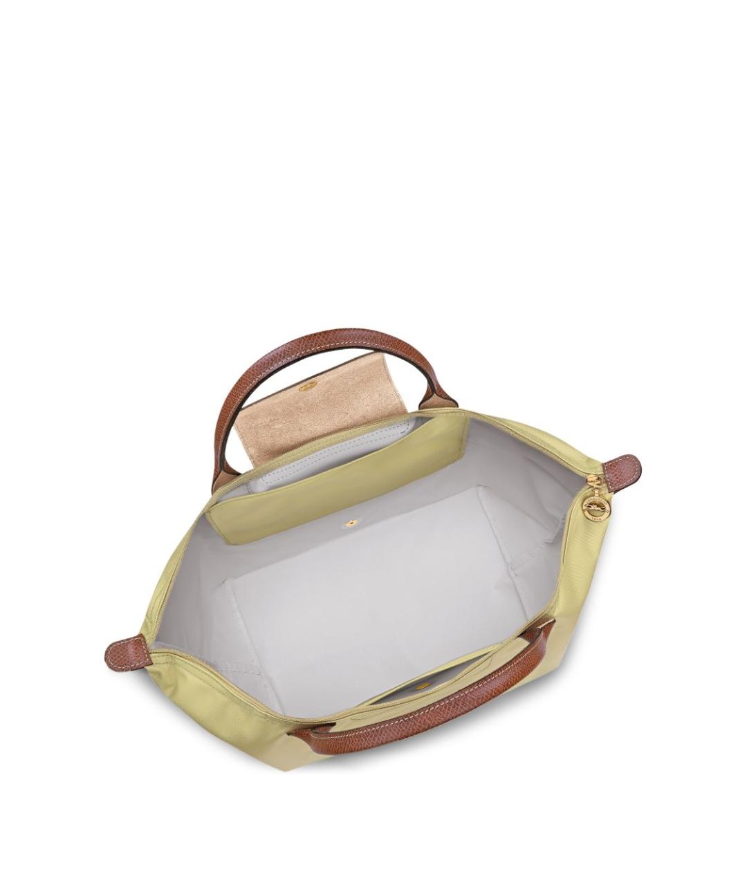 LONGCHAMP Зеленая синтетическая сумка тоут, фото 4