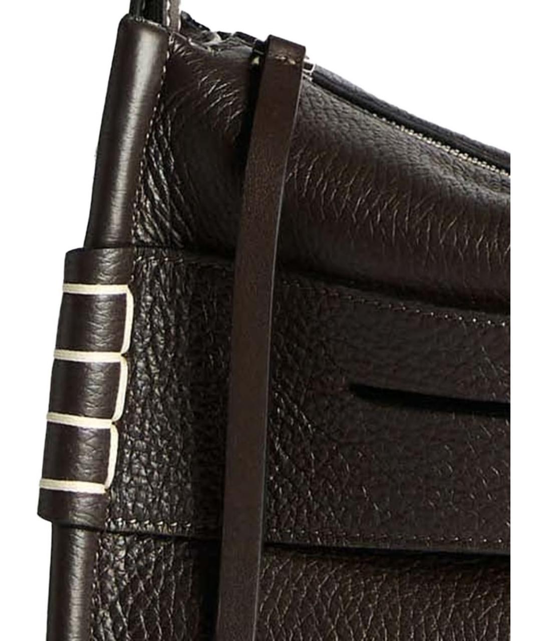 J.W.ANDERSON Коричневая кожаная сумка через плечо, фото 3