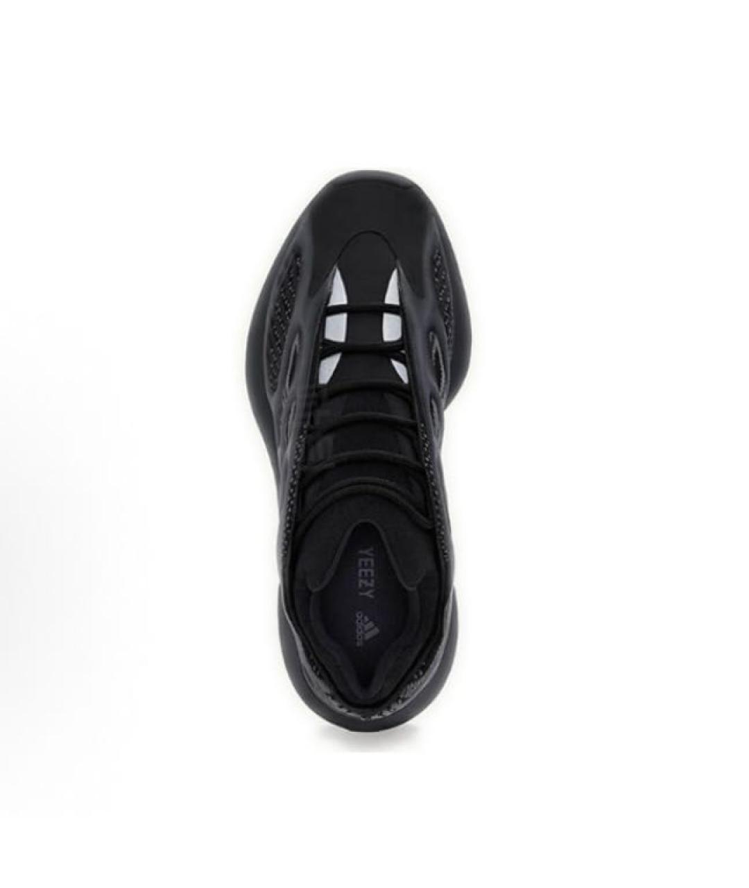 ADIDAS YEEZY Черные текстильные низкие кроссовки / кеды, фото 3