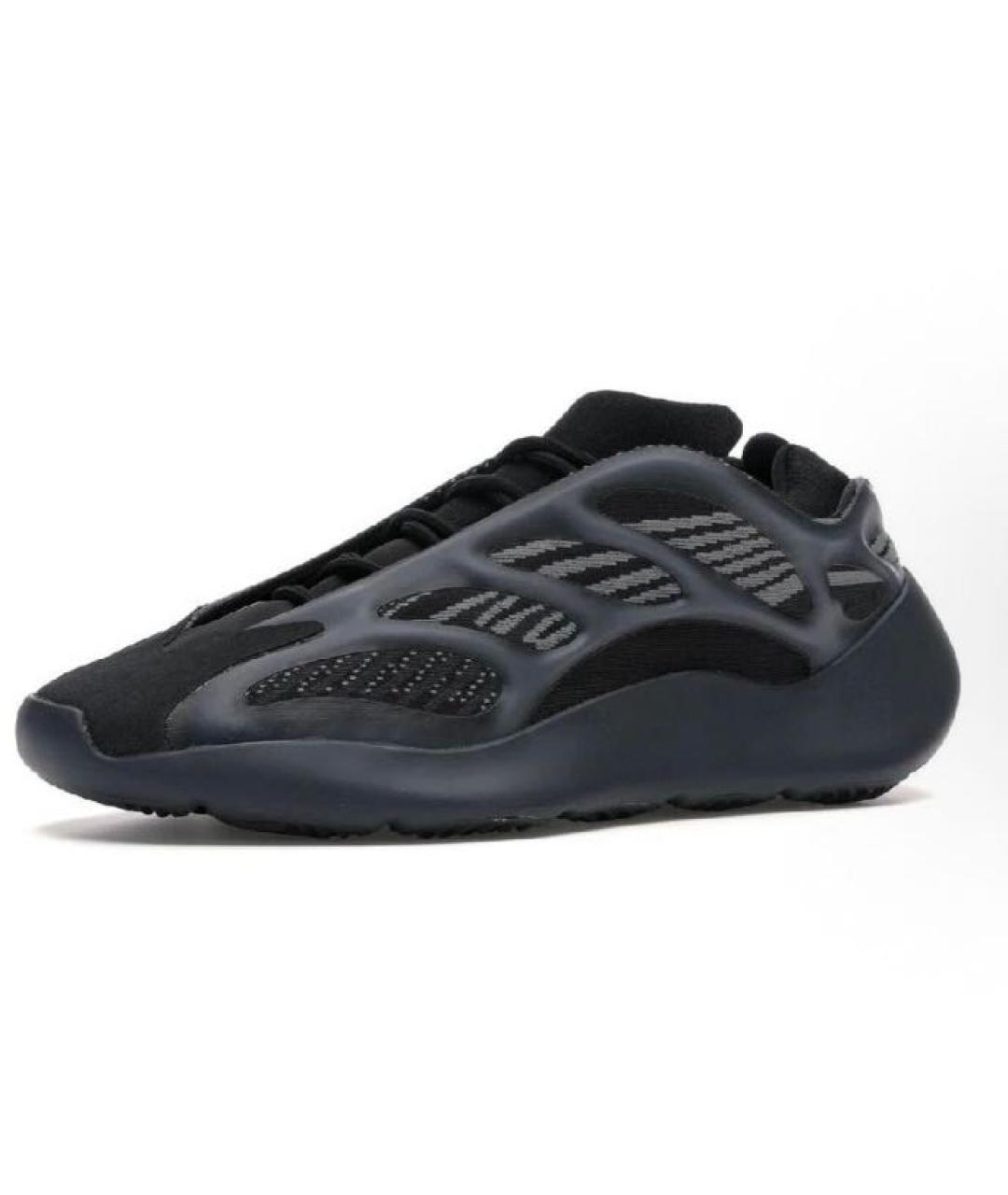 ADIDAS YEEZY Черные текстильные низкие кроссовки / кеды, фото 2