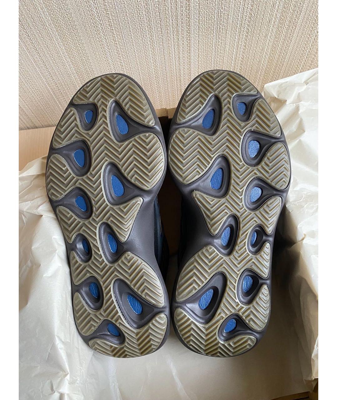 ADIDAS YEEZY Черные текстильные низкие кроссовки / кеды, фото 5