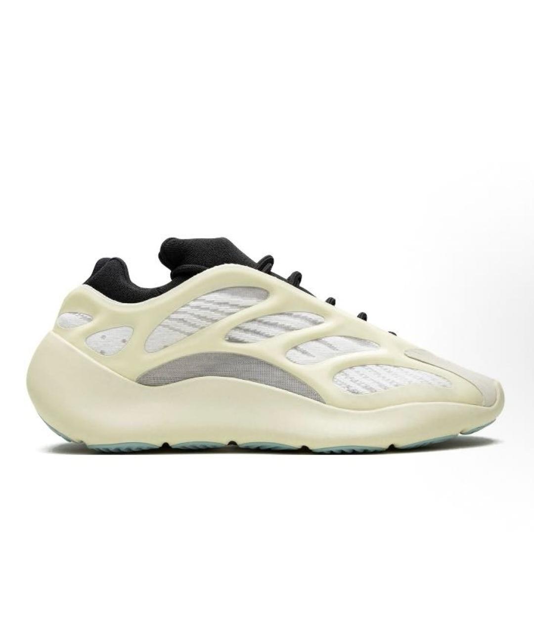 ADIDAS YEEZY Бежевые текстильные низкие кроссовки / кеды, фото 5