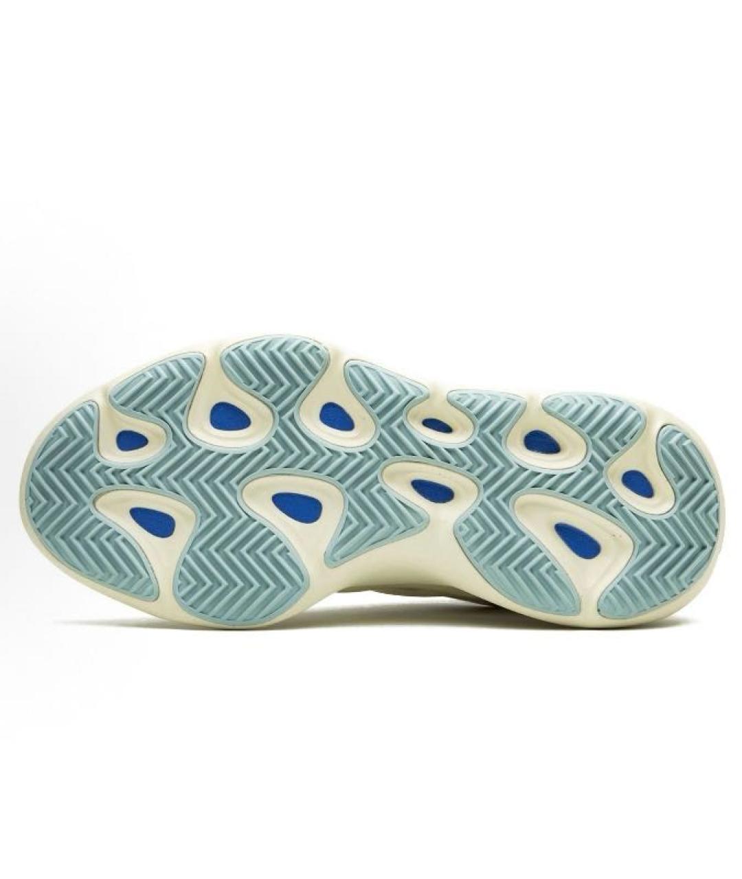 ADIDAS YEEZY Бежевые текстильные низкие кроссовки / кеды, фото 4