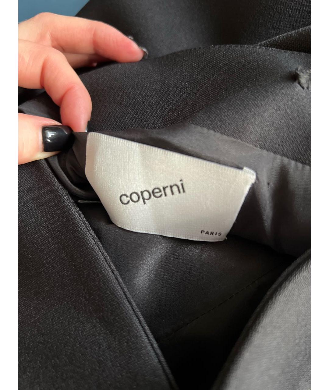 COPERNI Черное полиэстеровое коктейльное платье, фото 3