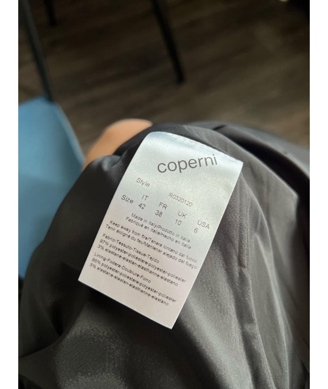 COPERNI Черное полиэстеровое коктейльное платье, фото 4