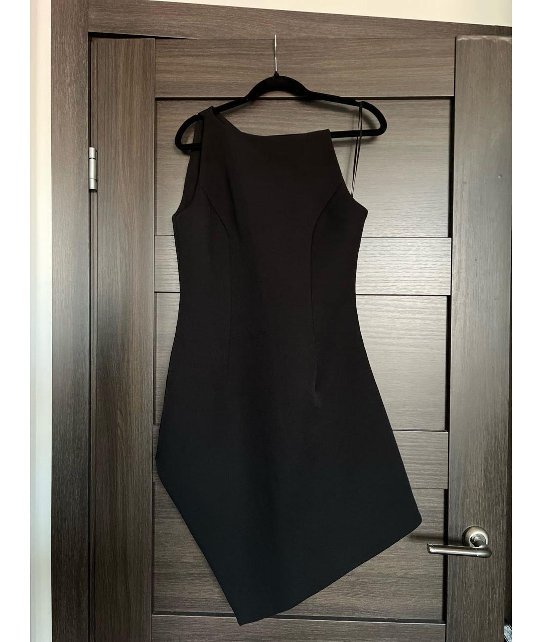 COPERNI Черное полиэстеровое коктейльное платье, фото 5