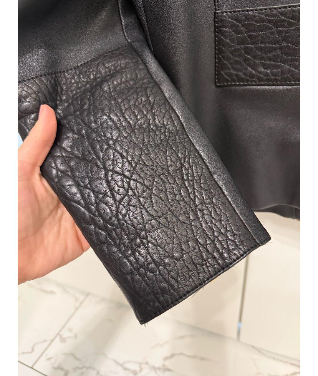 LOUIS VUITTON Черная кожаная куртка, фото 7