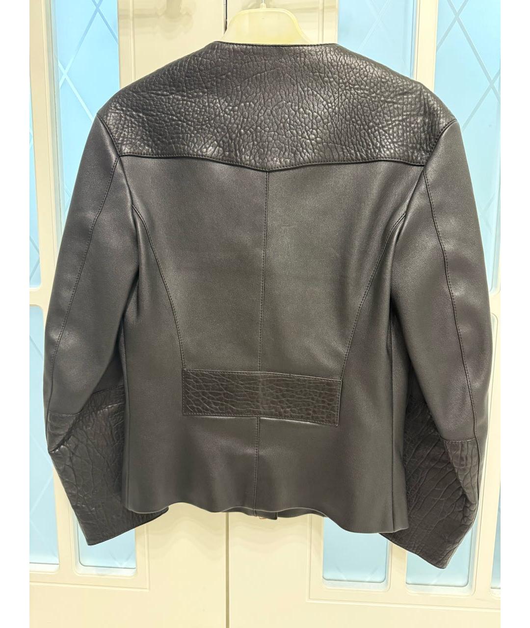 LOUIS VUITTON Черная кожаная куртка, фото 2