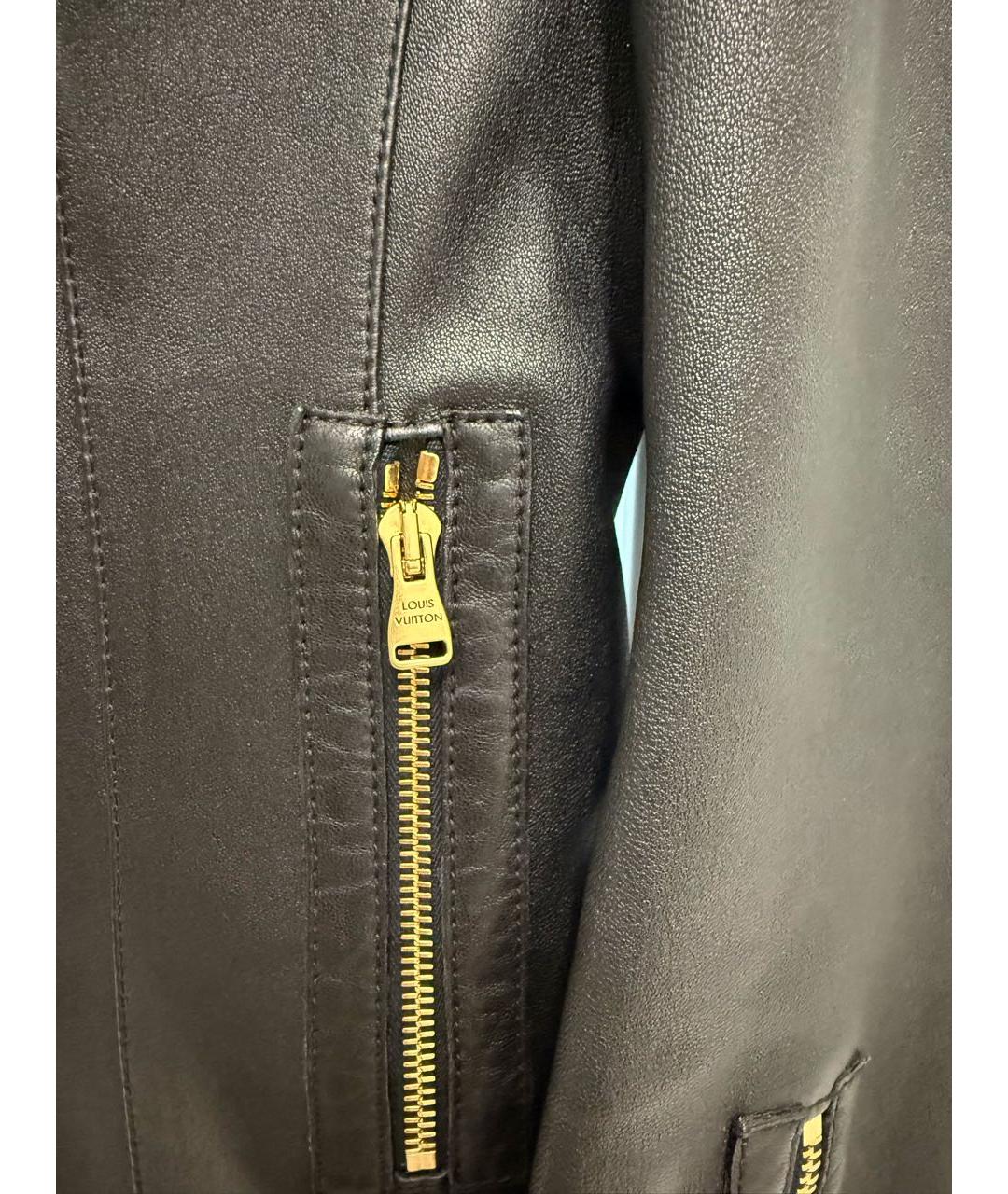 LOUIS VUITTON Черная кожаная куртка, фото 5