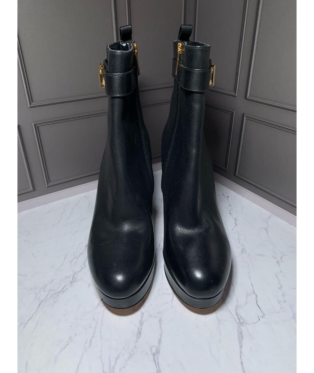 MICHAEL KORS Черные кожаные ботильоны, фото 6
