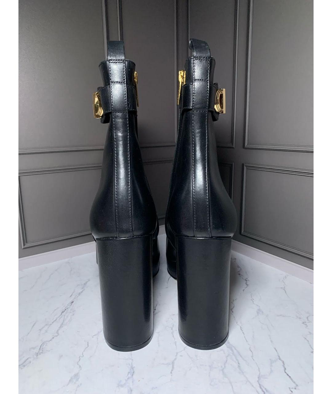 MICHAEL KORS Черные кожаные ботильоны, фото 7