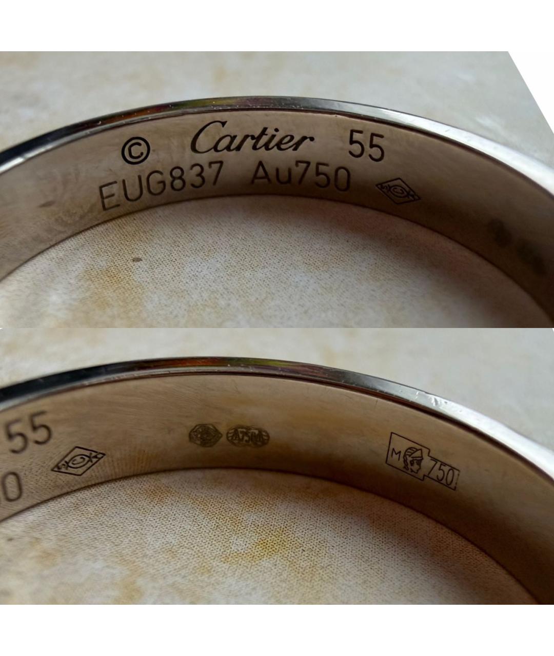 CARTIER Серебряное кольцо из белого золота, фото 5