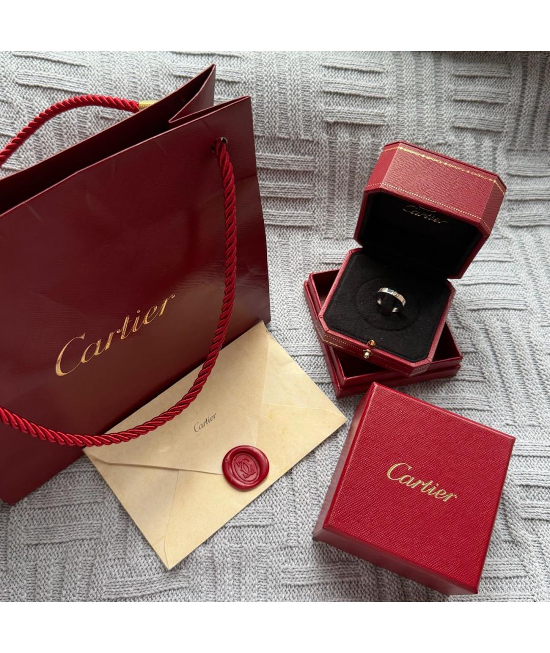 CARTIER Серебряное кольцо из белого золота, фото 2
