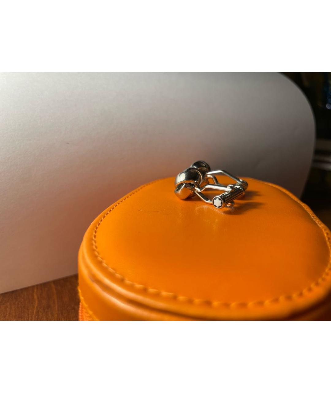 MONTBLANC Серебряные металлические запонки, фото 3