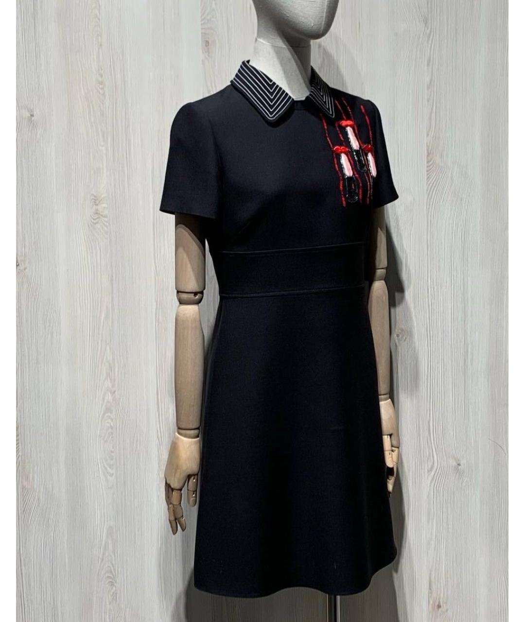 VALENTINO Черное повседневное платье, фото 2