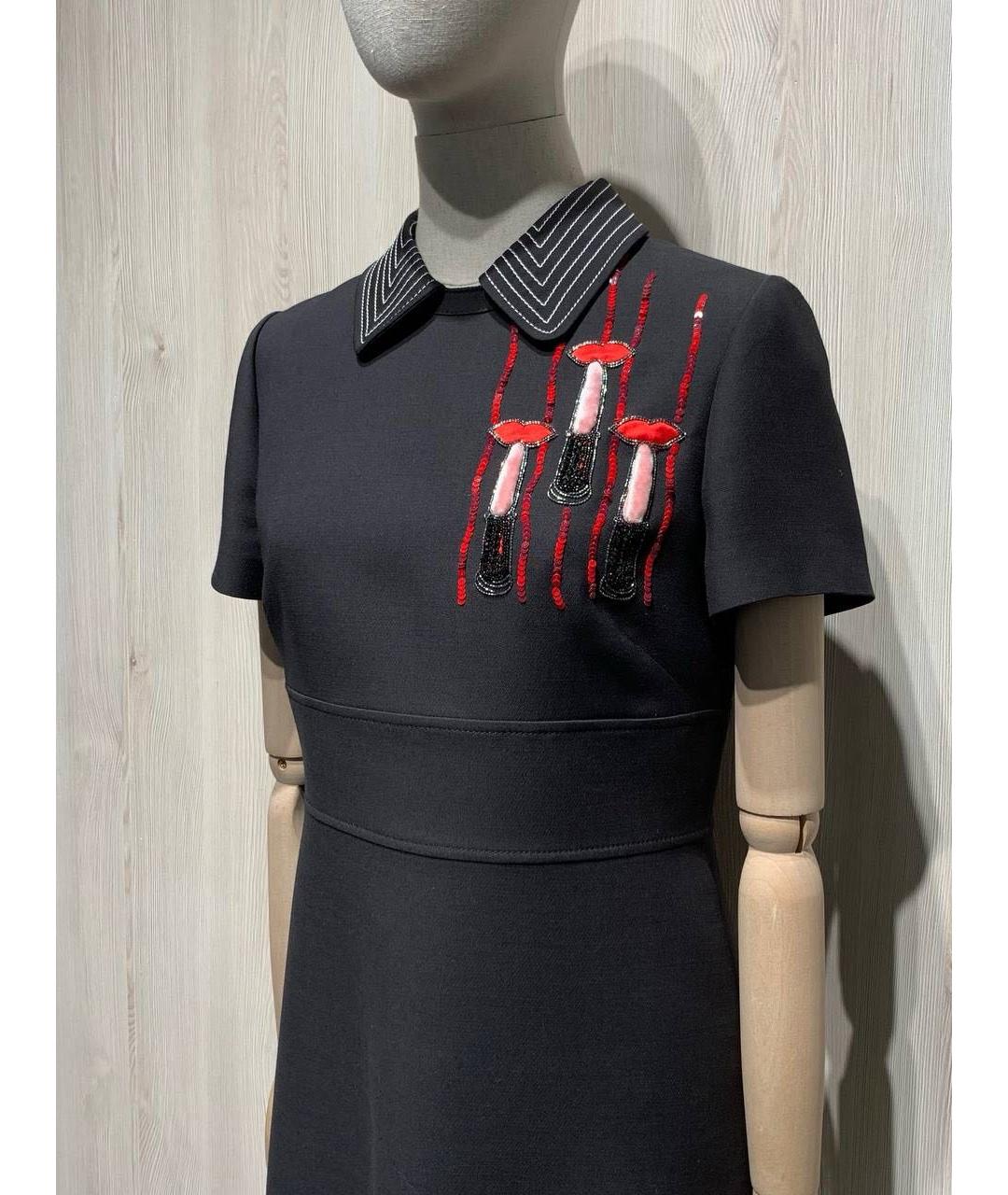 VALENTINO Черное повседневное платье, фото 3