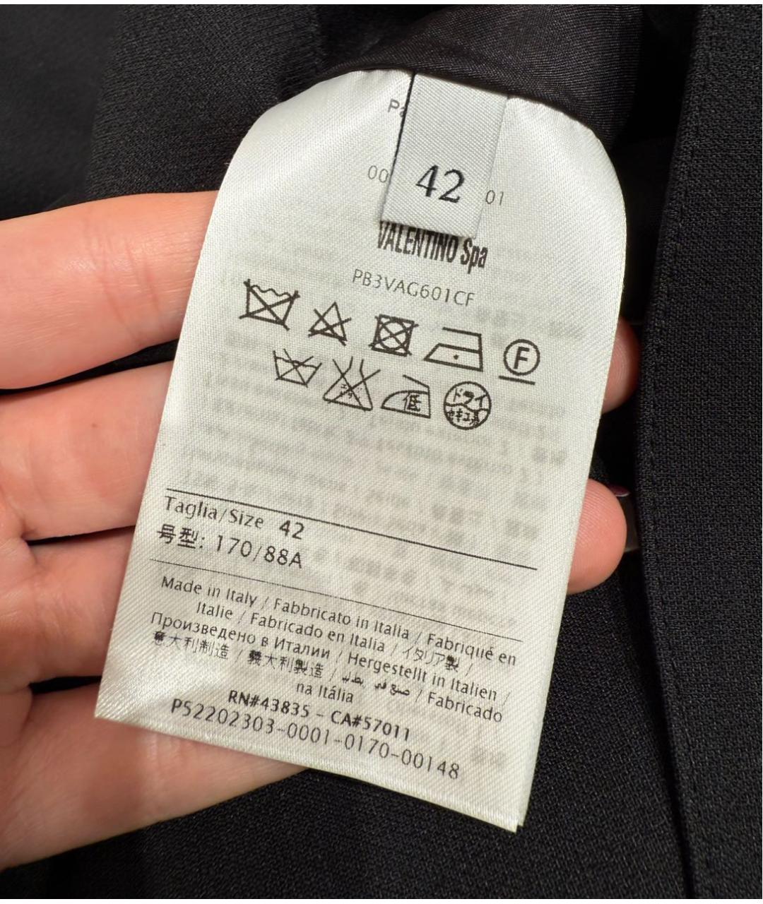 VALENTINO Черное повседневное платье, фото 6