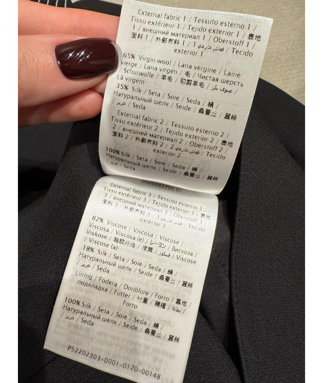 VALENTINO Черное повседневное платье, фото 7