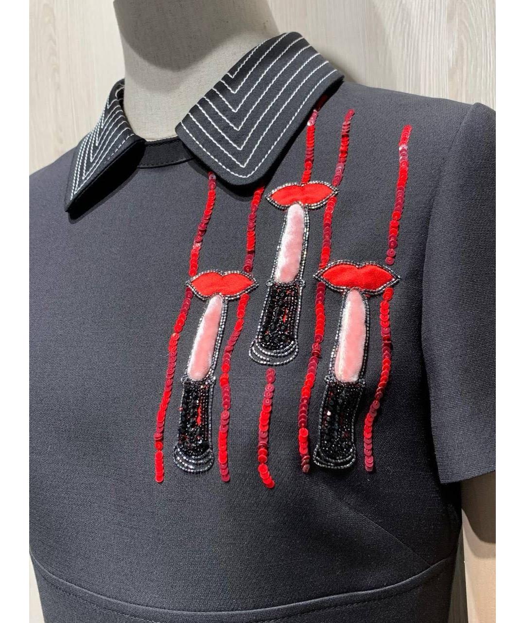 VALENTINO Черное повседневное платье, фото 4