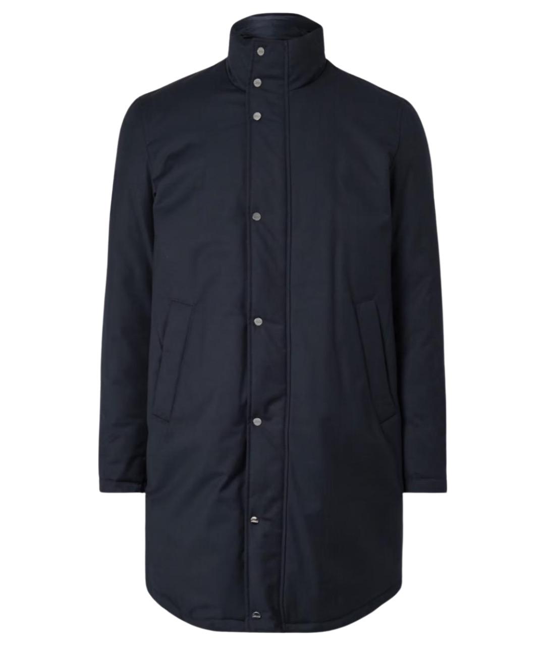 HERNO Темно-синяя полиэстеровая куртка, фото 1