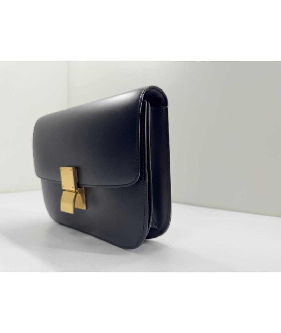 CELINE Черная кожаная сумка через плечо, фото 5