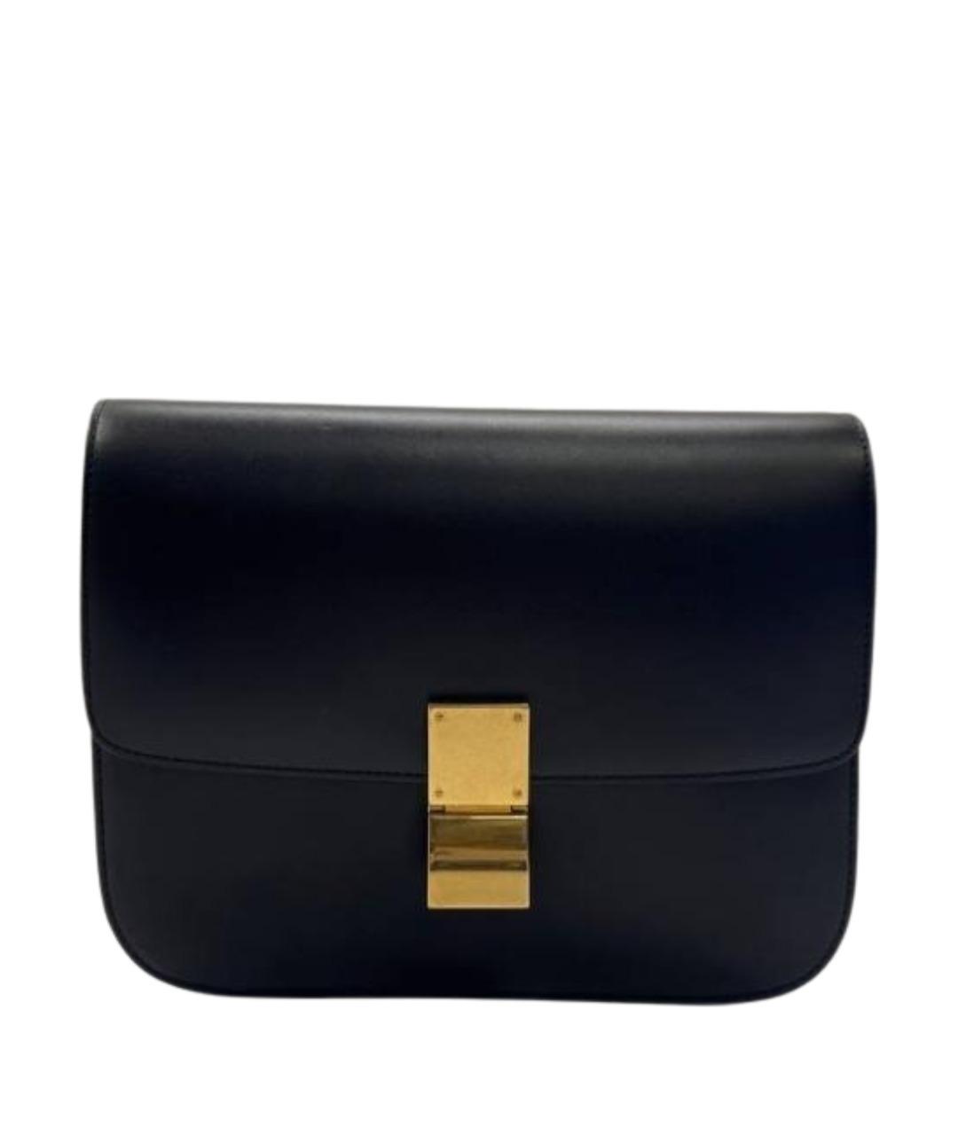 CELINE Черная кожаная сумка через плечо, фото 1