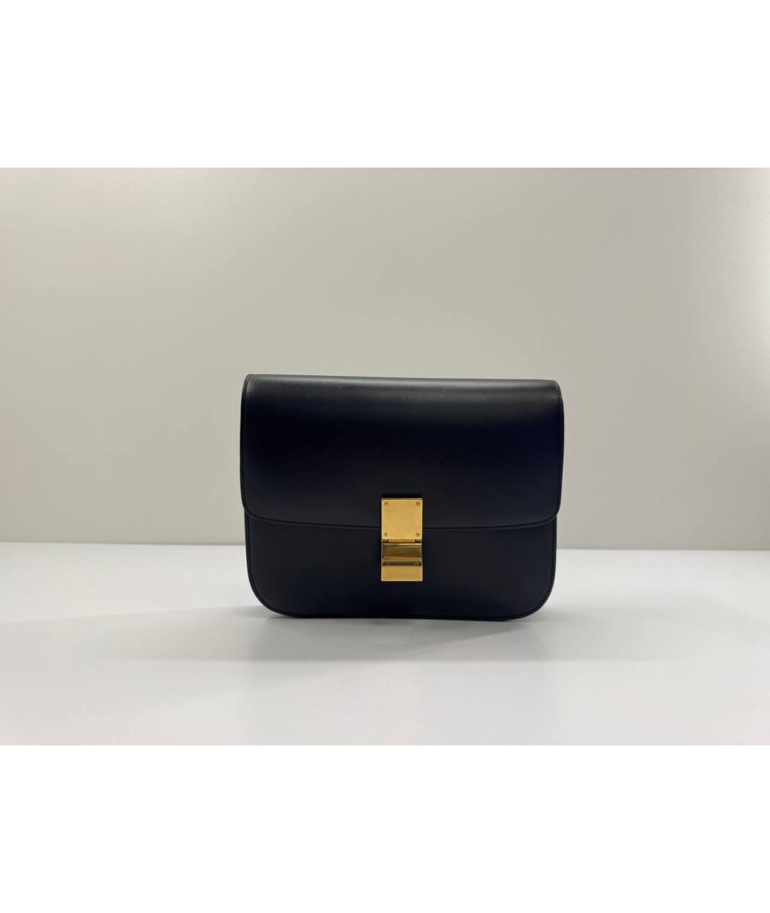 CELINE Черная кожаная сумка через плечо, фото 10