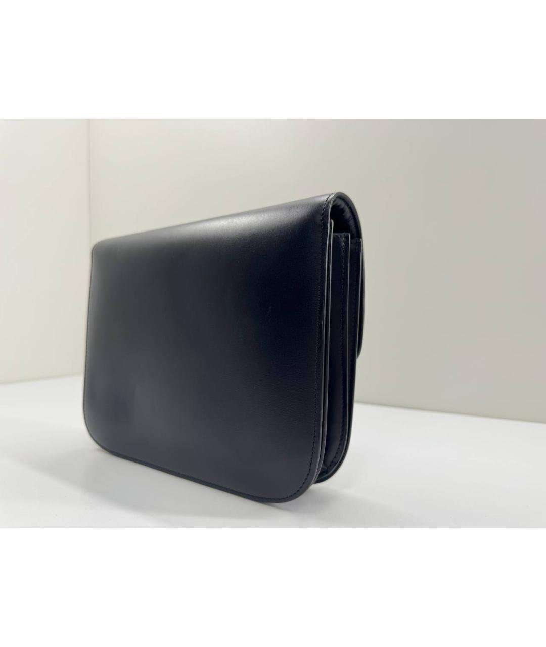 CELINE Черная кожаная сумка через плечо, фото 8