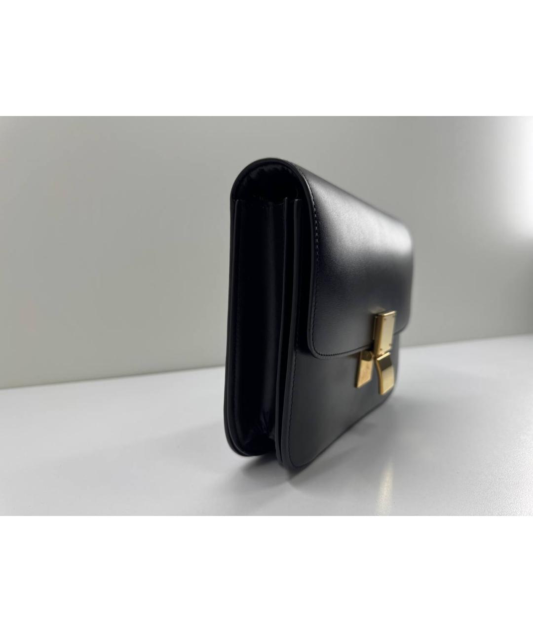 CELINE Черная кожаная сумка через плечо, фото 6