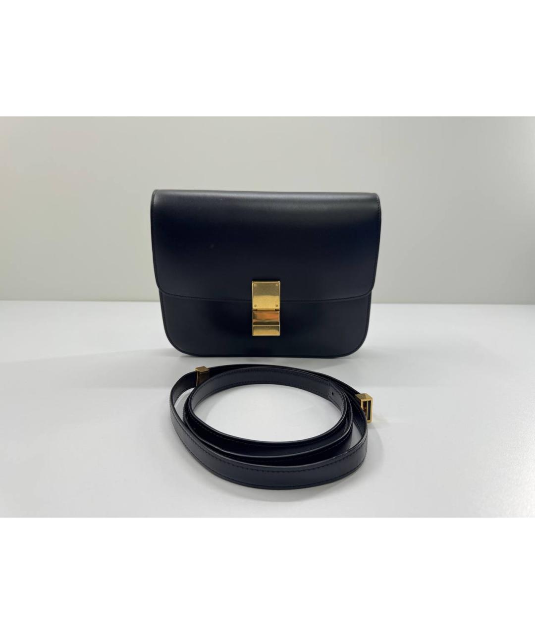 CELINE Черная кожаная сумка через плечо, фото 2