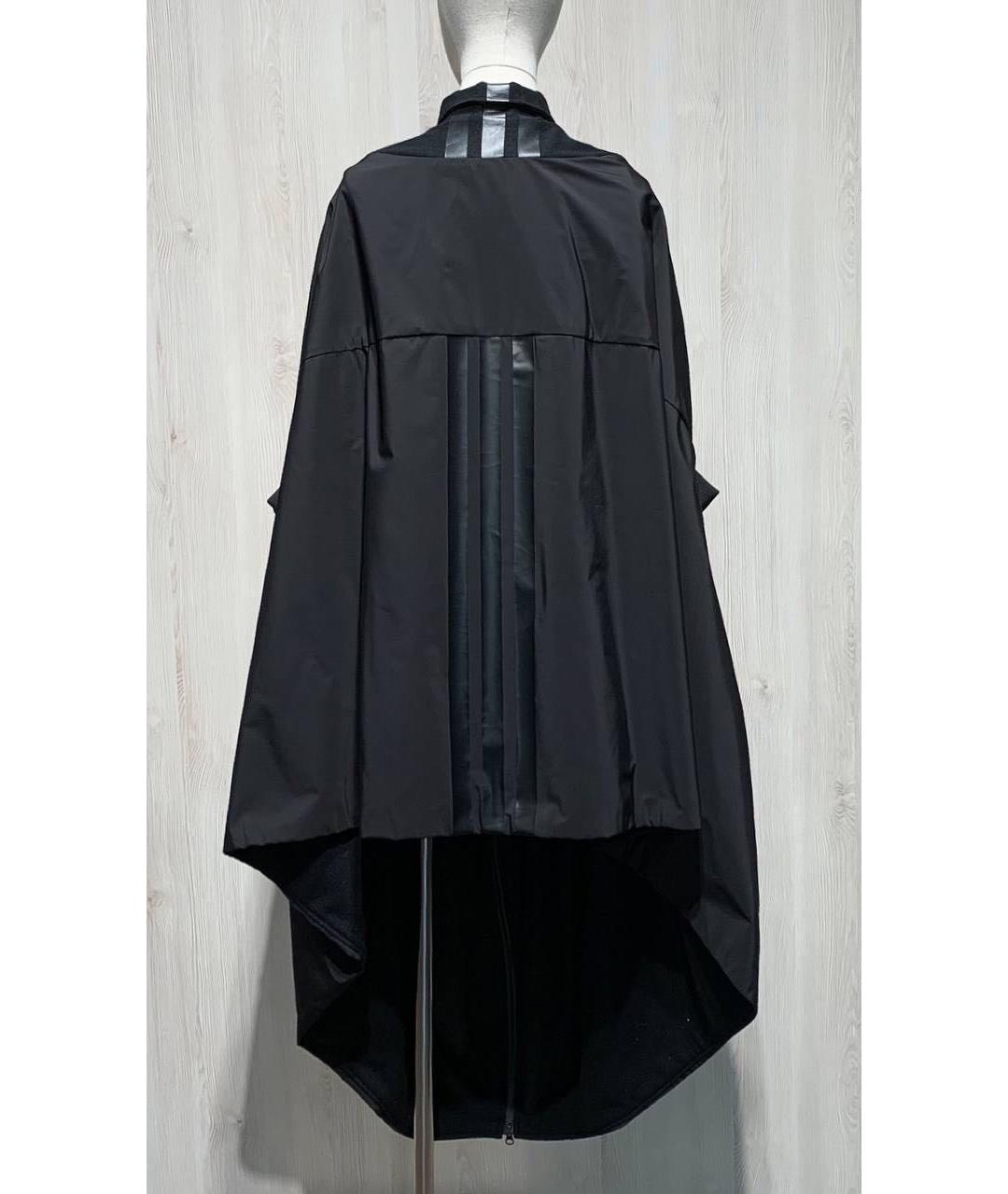 YOHJI YAMAMOTO Черное полиэстеровое пальто, фото 2