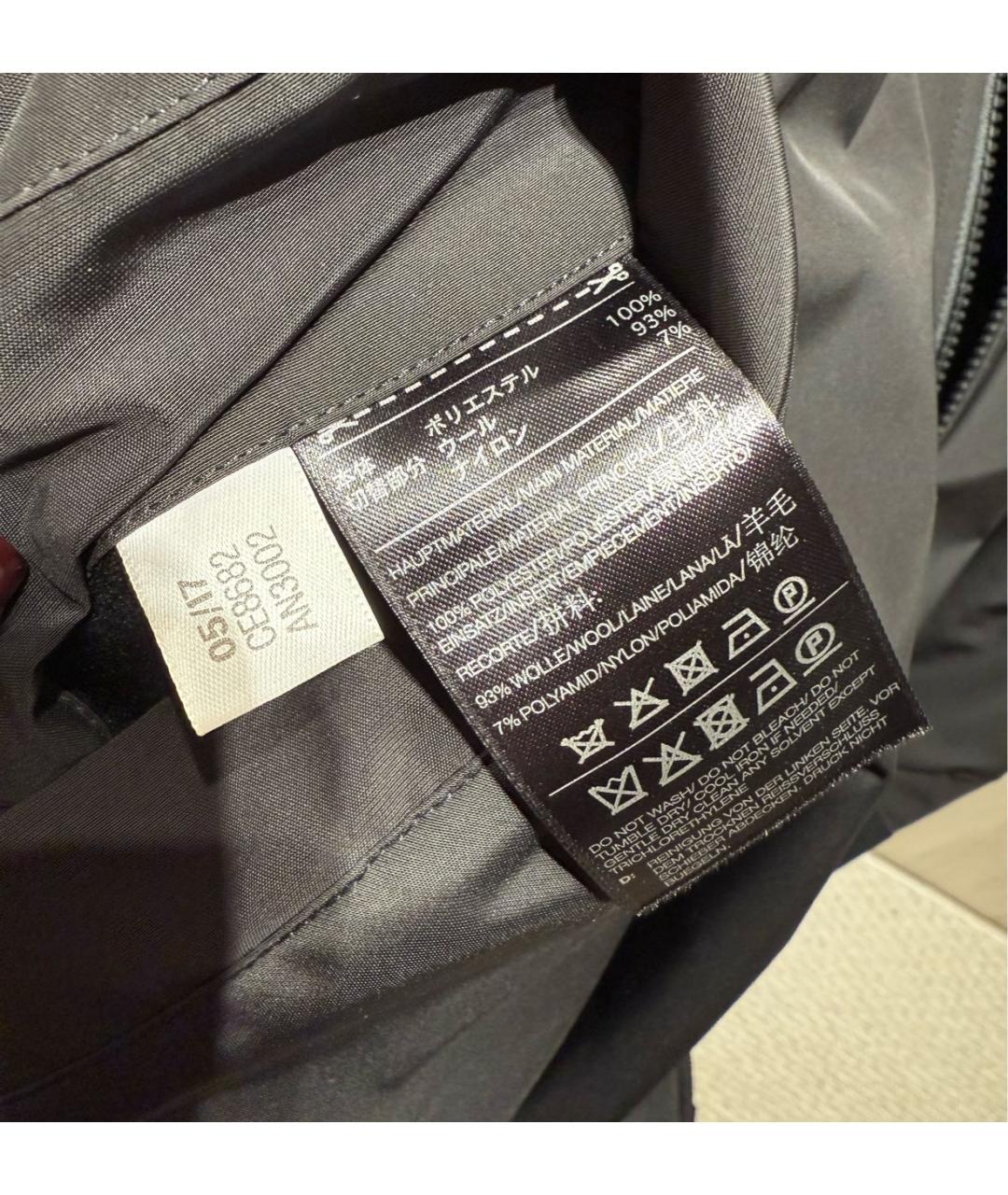 YOHJI YAMAMOTO Черное полиэстеровое пальто, фото 3