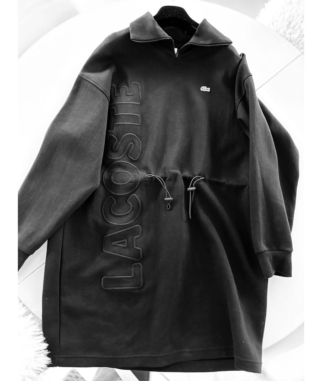 LACOSTE Черное хлопковое платье, фото 8