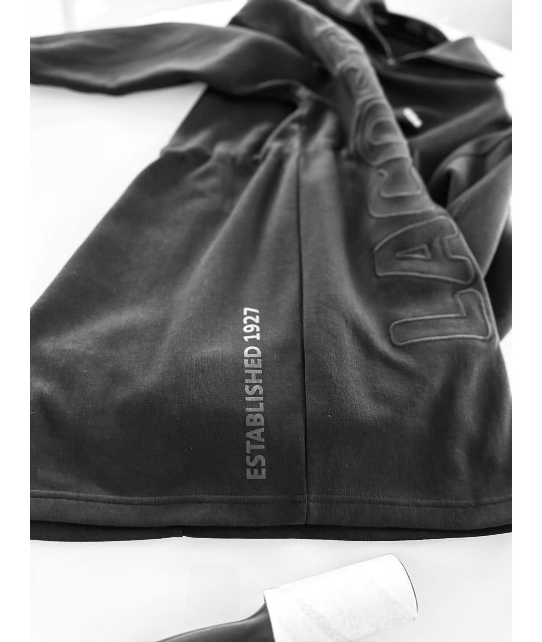 LACOSTE Черное хлопковое платье, фото 6