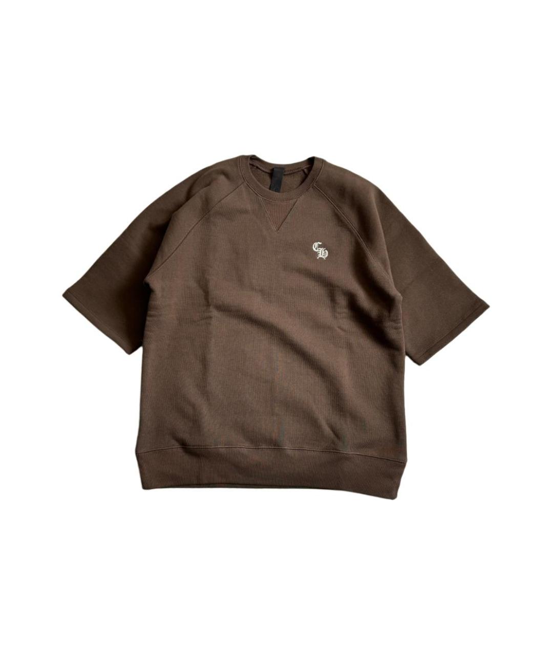 CHROME HEARTS Коричневая хлопковая футболка, фото 1