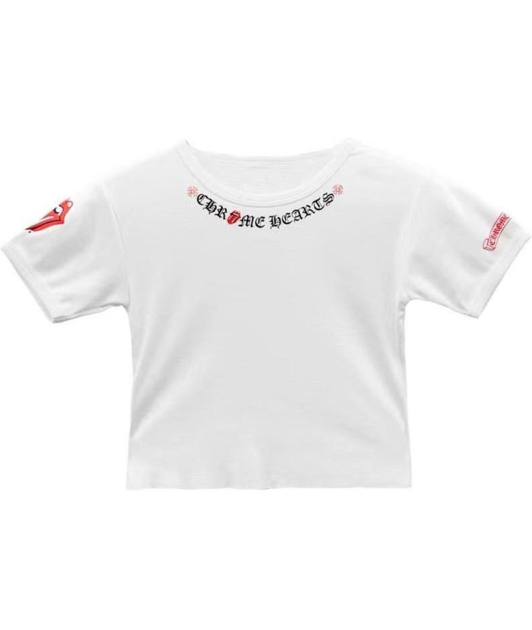 CHROME HEARTS Белая хлопковая футболка, фото 1