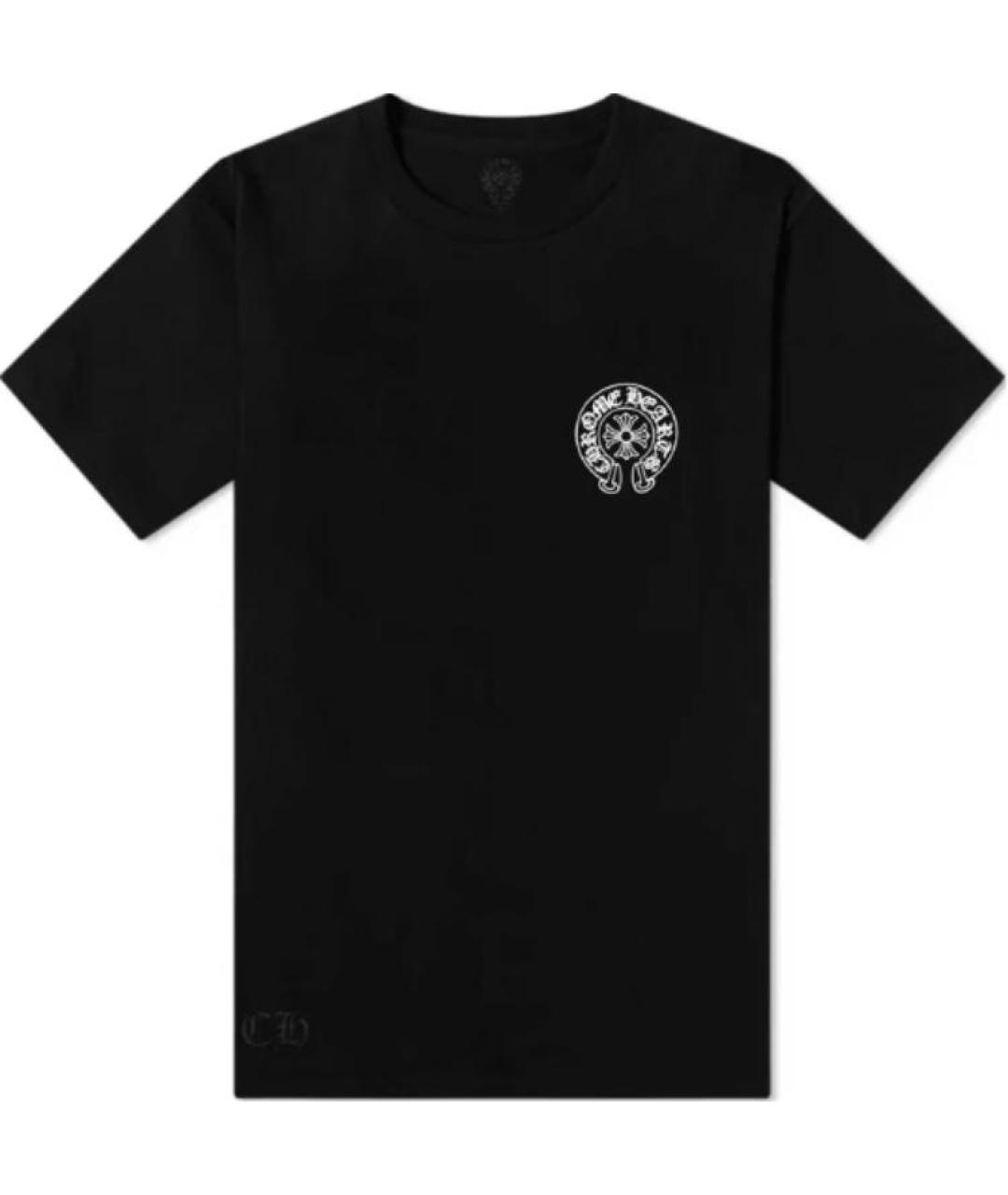 CHROME HEARTS Черная хлопковая футболка, фото 1