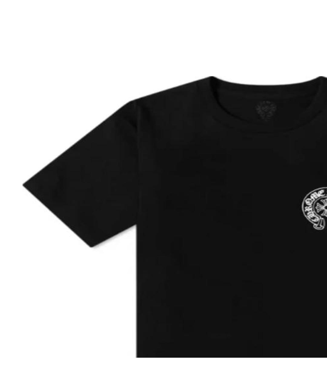 CHROME HEARTS Черная хлопковая футболка, фото 6