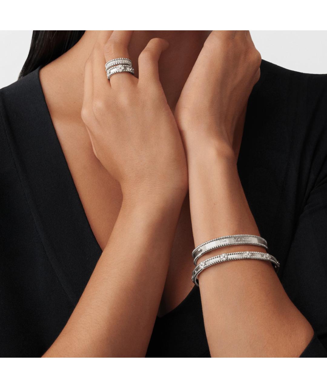 VAN CLEEF & ARPELS Серебрянный браслет из белого золота, фото 4