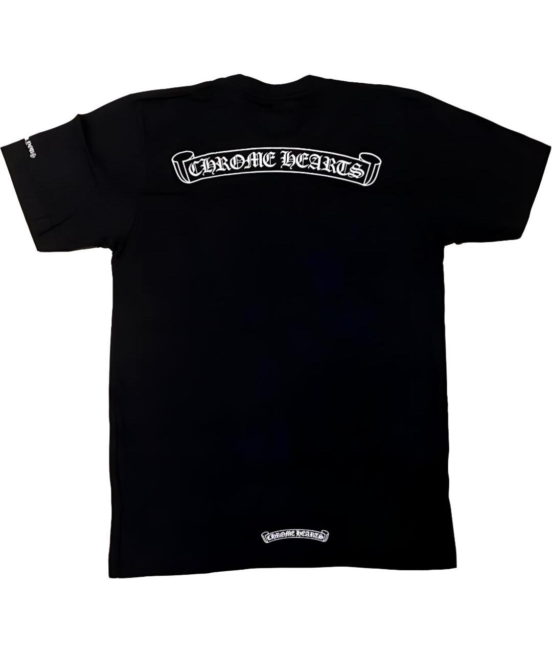 CHROME HEARTS Черная хлопковая футболка, фото 2