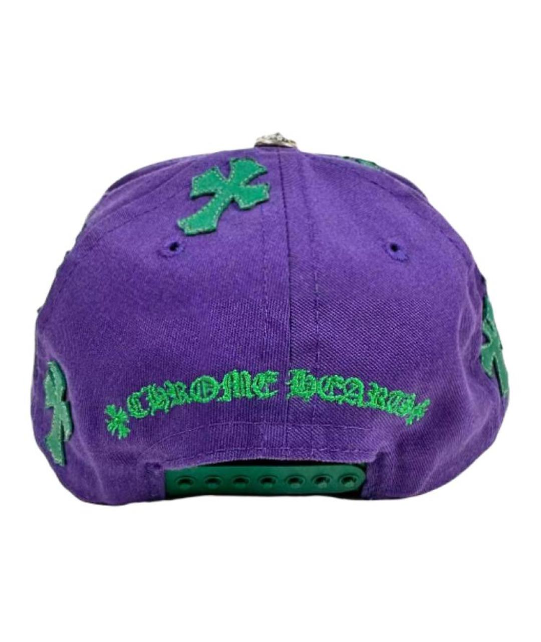 CHROME HEARTS Фиолетовая хлопковая кепка, фото 2