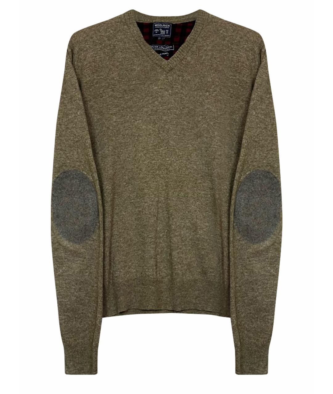 WOOLRICH Коричневый шерстяной джемпер / свитер, фото 1